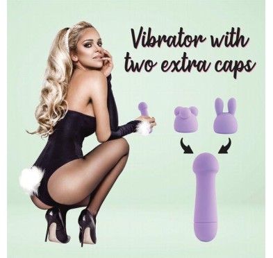 FeelzToys - Mister Bunny Massage Vibrator met 2 Dopjes Paars